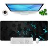 Ridilozey Tappetino per mouse Nero XL Gaming Mousepad Tema Science Fiction Desk Pad Grande Desk Mat Accessori per ufficio Sottomano 80x30cm (Nero)