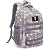 Bunnychic 30L Zaino tattico mimetico da per ragazzi in tessuto 900D stile militare | Zaino scolastico mimetico resistente a 4 scomparti per uomo, compagno ergonomico per la scuola e le attività all'aperto