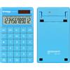 DONAU Calcolatrice tascabile DONAU TECH, 12 cifre, 10 x 16,6 x 1,4 cm, blu, doppia alimentazione solare/a batteria, 1 pezzo, calcolatrice da tavolo