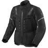 REV'IT! Revit Sand 5 H2O Giacca tessile da moto, nero/grigio, M | Impermeabile, Traspirante, Con protezioni, Fodera rimovibile, Elasticizzato