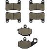 SOMMET Pastiglie freno Anteriori + Posteriore per Z 1000 2010-2015 Z 1000 SX ABS 2011-2013 Z 1000 ABS 2010-2013 Z 1000 SX 2011-2016 ZX 10 R 2008-2010 LT379-379-192