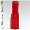 Silicone Hose UK Dritto rinforzato con silicone riduttore ingresso connettore tubo per aria o acqua - ID: 45 mm > 25 mm - rosso