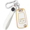 OFF WE GO Cover Guscio per Opel Astra J H Corsa D E Insignia A Zafira B C M | Custodia Chiave per Mokka X Adam Cascada Meriva B Coprichiave Macchina, Telecomando Portachiavi Non Influisce sul Segnale