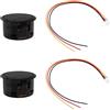 OTOTEC 2x Voltmetro DC0-120V A 3 Fili Display Voltmetro Per Batteria Per Auto Roulotte SUV Barche Motociclette Apparecchiature Di Prova