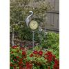 Poolmaster 54581 - Termometro da giardino per esterni, motivo: pavone, multicolore
