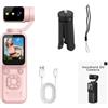 Soleilux Fotocamera 4K per vlogging, girevole a 180°, compatta, per selfie da | Obiettivo girevole a 180°, video 4K, display da 1,4 pollici e batteria da 1300 mAh, fotocamera compatta per vlog