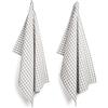 FILU, strofinacci per la cucina, 100% cotone, Grau / Weiß (Karo), 100 % Baumwolle / 8er Pack