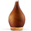 Porseme Diffusore di aromi 280ml,Vetro soffiato a mano,Silenzioso | Umidificatore Ultrasuoni, 7 LED che Cambiano Colore, senza BPA, Diffusore per Ambienti con Timer per casa,yoga (Caramel)
