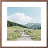 EYMPEU Cornice 40x40,Cornice Marrone in PVC,1 Pezzo