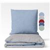 sleepling Biancheria da letto in flanella, copripiumino 135 x 200 cm | Set di biancheria da letto invernale da 2 pezzi, 135 x 200 cm + federa da 80 x 80 cm, biancheria da letto double-face