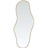 vidaXL Specchio da Parete Dorato 100x45 cm