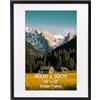 EYMPEU Cornice 40x50,Cornice per Poster Nera Adatta per Decorare la Casa,1 Pezzo PVC