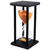 Lodunsyr Clessidra 45 Minuti Clessidra Timer per Ornamento Ristorante Soggiorno Home Armadietto Ufficio Decorazione Camera Festa Festival Natale Telaio Legno Sabbia Timer Orologio Arancione