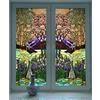 Siunwdiy Pellicola per vetri privacy decorativa non adesiva Static Cling, Pellicola per finestre in vetro colorato Adesivo per finestra in vetro smerigliato,N,30x120cm(12x47)