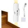 Générique Lampada con rilevatore di movimento per interni | Illuminazione intelligente sotto mobile - Luce notturna intelligente magnetica senza fili per uso in camera da letto, cucina,