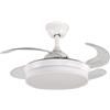 TODOLAMPARA.COM Ventilatore da soffitto LED APP mobile facile montaggio a soffitto DC LED dimmerabile retrattile 4 manici - opzione senza segnale acustico, timer, inverno estate, 3 toni, modalità brezza, basso