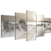 LUMASOUL Quadri Moderni 5 Pezzi su Tela 150x75 cm | 5 parti, composizione decorativa da parete per soggiorno, camera da letto e ufficio