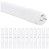 CLAR - Tubo Neon LED 120 cm T8 18W, Tubo LED 120cm, Neon LED Soffitto,Bianco Caldo 3000ºk (Pack 25)