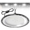 wowspeed 200W Faretti a Soffitto a LED per Interni 1PCS, 20000LM UFO LED High Bay Light 6500K Lampada da Officina Industriale, IP65 Impermeabile Plafoniera per Garage, Officina, Fabbrica, Magazzino