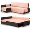 Milica Copridivano trapuntato compatibile con divano angolare letto Friheten di IKEA | Adatto a chaise longue destra o sinistra | Ideale per bambini e animali | Colore: salmone