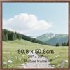 EYMPEU Cornice 50x50,Cornice Marrone in PVC,1 Pezzo