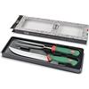 Sanelli Premana Professional, Confezione 2 pezzi BBQ, Acciaio Inox, Verde/Rosso
