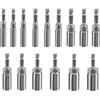 unbholkk Set di 15 chiavi a bussola esagonali, 5,5 mm - 19 mm, viti a bussola per trapano, avvitatore a batteria, avvitatore, chiave inglese