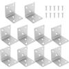 Be In Your Mind 10 Pezzi Staffe Angolari In Acciaio Inox Staffe Angolari A 90 Gradi Staffa A L 50x50x50mm Per Fornire Supporto Per Scaffali Argento