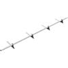 Parotec PARANEVE Kit Tubolare Completo 2,0 m (200 cm) - Per lamiera trapezoidale, guaina bituminosa & shingles - paraneve - 1 tubo, 4 supporti, 10 colori - RAL 9006 Grigio alluminio (argento)