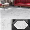 Livelynine Piastrelle adesive per pavimenti in marmo di Carrara, impermeabili, per pavimenti in vinile e marmo bianco, per pavimenti in laminato, per cucina, affittuari, adesivi linoleum, 30,5 x 30,5