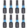 QUARKZMAN 8Pz H5/32 SAE Inserti per Avvitatore Esagonale 1/4 Gambo Esagonale 25mm/1 Lunghezza S2 in Acciaio Punte per Cacciavite Magnetico per Trapano Industriali