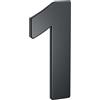 BASI Numero civico in acciaio antracite | numeri 0-9 | lettere a) - c) | materiale di fissaggio incluso | numero 1