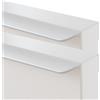 JIALUO0318 Lega di Alluminio Invisibile Maniglie Nascoste per Armadio Maniglie per Mobili Maniglia Cucina Maniglione per Porta Pomolo Bianco 2 Pezzi (Length 300mm)