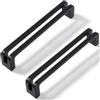 SYZOW 6 Pezzi Nero Cabinet Pulls 160mm Hole Centers Kitchen Cabinet Maniglie Lega di Zinco Vintage Cassetto Pulls