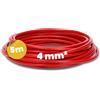 Kalitec Cavo di Cablaggio Rosso H07V-K 5m 4mm² - Filo Singolo Flessibile | Filo sottile in rame nudo classe 5 per quadri elettrici, sistemi di controllo e impianti fino a 1000V. Marchio HAR.