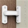RETRIN Serratura scorrevole a 90/180 gradi, manopola regolabile, serratura di sicurezza domestica per bagno, garage, camera da letto, armadio, in lega di zinco (bianco)