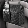 JNNJ Organizzatore per Sedili Posteriori Dell'auto, Organizer per Sedile Posteriore in Pelle PU, Organizzatore per Sedili Auto Con Spallacci Regolabili in Lunghezza, Accessori Sedili Automobile