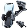 JNNJ Porta Cellulare Auto, Supporto Telefono Con Super Forte Aspirazione per Cruscotto, Parabrezza E Presa D'aria, 360° Rotazione, Portatelefono Da Ventosa
