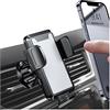 JNNJ Porta Telefono per Auto, Porta Telefono Auto Bocchetta d'Aria Rotante a 360°, Supporto Telefono Auto a Prova di Scossa, Porta Cellulare per Presa D'aria Automobile per Smartphone(Grigio)