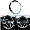 JNNJ Coprivolante Donna Traspirante, Coprivolanti Auto Misura Universale 38 Cm Auto Interni Accessori, Carino Coprivolante Auto Universale, Simpatico Coprivolante Orecchie Gatto Donna(Azzurro)