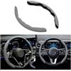 JNNJ 2 Pezzi Comodo Coprivolante Segmentato, Accessori per Interni Auto, Universale Antiscivolo Ultraleggero per Maggior Parte Camion (Grigio)