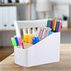 Zocipro Organizer da Tavolo in Bambù, Supporto per Telecomando Rimovibile, Porta Oggetti Scrivania Legno 4 Scomparti, Multifunzionale Organizzatore per Cancelleria, Cosmetico, Penne