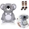 Bambebe Protezione Testa per Neonato Morbido Cuscino Anticaduta Bambino Proteggi Testa Bambini Regolabile Zaino Salva Testa Neonati Caschetto Primi Passi Zainetto Anticaduta Bambini(Koala)