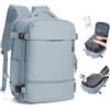SZLX Zaino Ryanair 40x30x20 Sottovuoto con Pompa Bagaglio a Mano con porta scarpe Wizzair Zaino da Viaggio 40x20x25 Borse da Cabina per Easyjet Borsa da Viaggio Porta PC 14 Pollici Donna Uomo