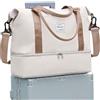 SZLX Borsone da Viaggio,Bagaglio a Mano 40x20x25 Ryanair Borsa da Viaggio con Scomparto per le Scarpe,Borsa da Cabina Ryanair 40x30x20 Borsa Sportiva Borsone da Palestra da Weekend