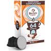 Eurocali 64 Capsule Gusto Cappuccino Compatibile con Macchine Nescafè Dolce Gusto | Baciato Caffè - Cialde a Base di Latte e Caffè