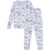 Petit Bateau Pigiama Molto Aderente Bambino in Cotone Stampato, 12A, Blu/Multico