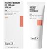 Face D 3 LURONICS Face D - Instant Bright CC Cream Clair, Trattamento Uniformante SPF20, 40ml | Con pigmenti correttivi per uniformare l'incarnato e Acido Ialuronico ed Esapeptidi ad azione rimpolpante e illuminante