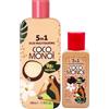 Coco Monoi Oil 5in1 Viso Corpo e Capelli - Nutriente e Idratante con Ingredienti Naturali, Oil Multifunzione al Profumo di Cocco e Fiori di Tiarè 100 ml (Olio 5IN1 + Olio In Omaggio Da Viaggio)