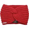 Melegari fascia per capelli lavorazione a costa grosso | Guenda | misto lana alpaca | Made in Italy | hairband Unisex (Rosso, 54-60)